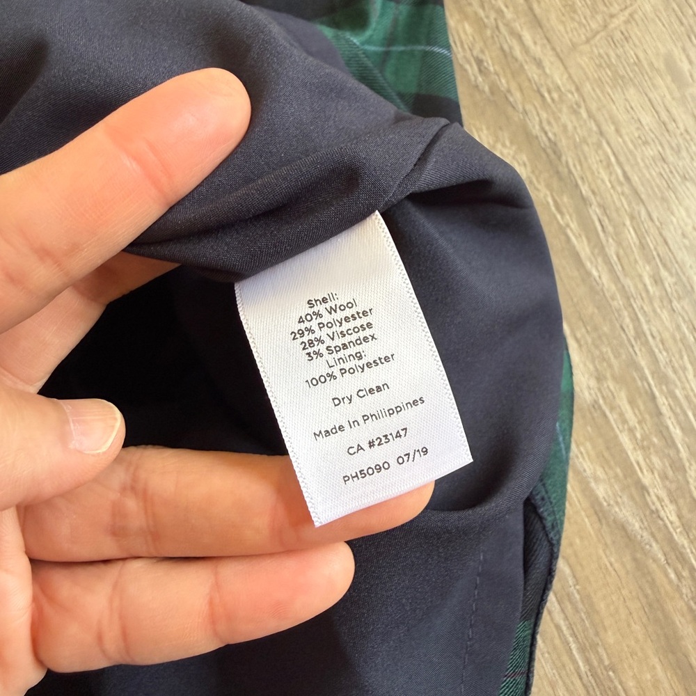 Talbots Black Watch Plaid Shift Dress – Size 6 – NWT - Picture 9 of 10